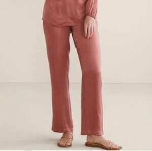 NWT Soft Surroundings Marsala Straight-Leg Full Length Pants
